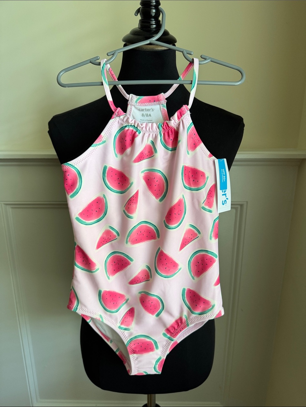 Carter's Pink Watermelon Halter One-Piece Swimsuit